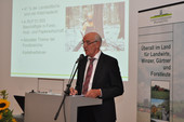 Ökonomierat Norbert Schindler, MdB, Präsident der Landwirtschaftskammer Rheinland-Pfalz, sprach in seiner Rede besondere Herausforderungen in der Landwirtschaft an  