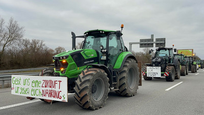 Bauernproteste am 8. Januar 2024.