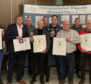 Die Sieger des Braugerstenwettbewerbs 2022.