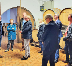 Begrüßung im Weingut
