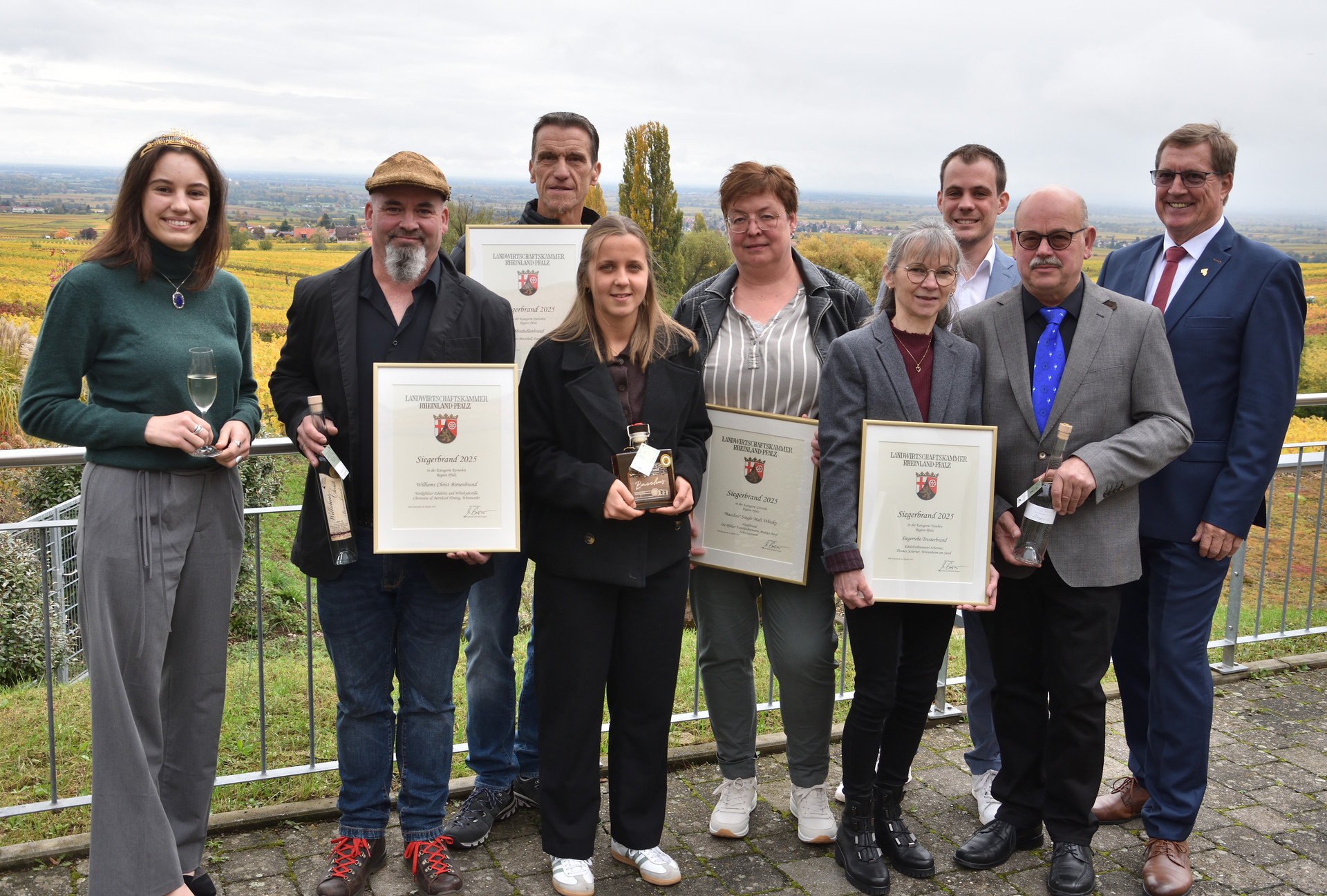 Gruppenfoto Siegerbrände Pfalz 2025
