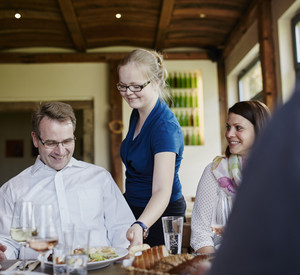 gedeckter Tisch, Bedienung