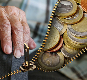 Alte Hand und Geld