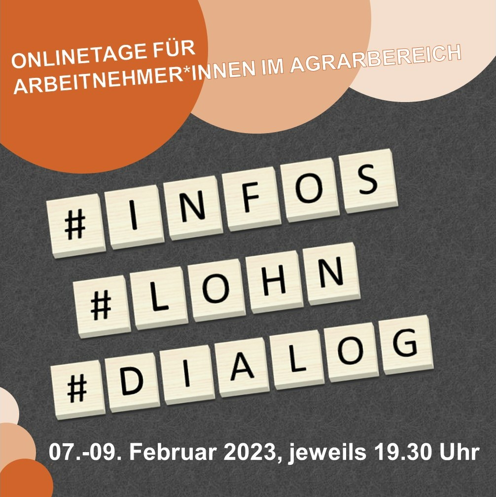 2. Onlinetage für Arbeitnehmer im Agrarbereich